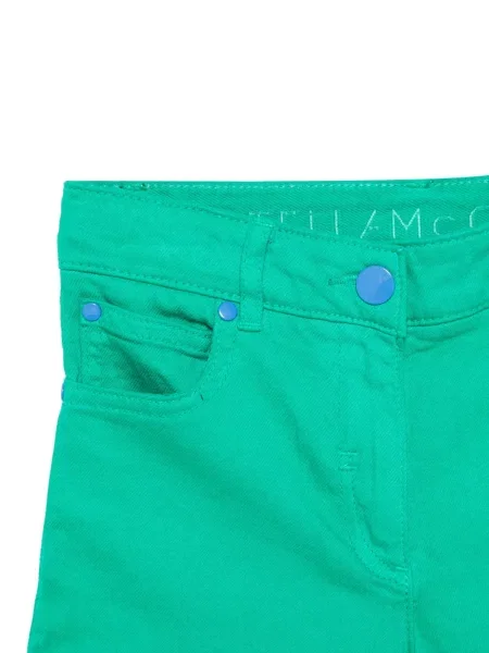 Szorty jeansowe dziecięce Stella Mccartney zielone