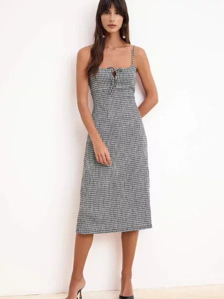 Trendyol Rochie de vară negru alb