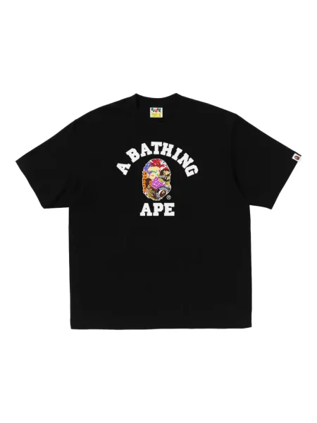Tricou A Bathing Ape® cu imagine negru