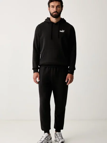 Puma hanorac cu glugă pentru bărbați cu Essentials negru