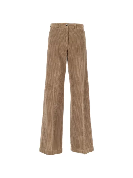 Pantaloni Nine In The Morning de catifea cord maro