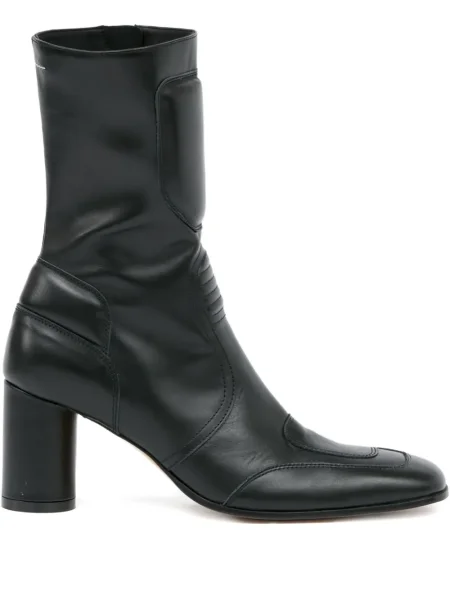 Cizme scurte Mm6 Maison Margiela din piele negru
