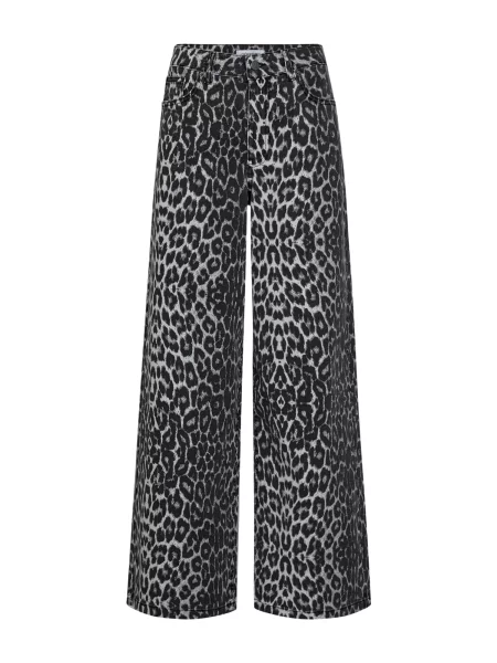 Co'couture Pantaloni Leo gri negru