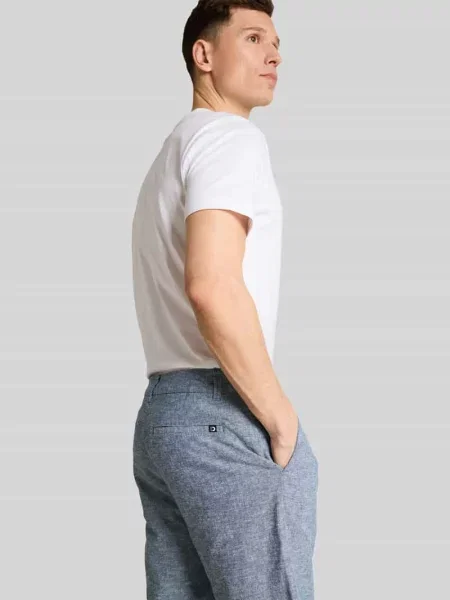 Bermudy o kroju regular fit z mieszanki lnu i bawełny Tom Tailor Denim