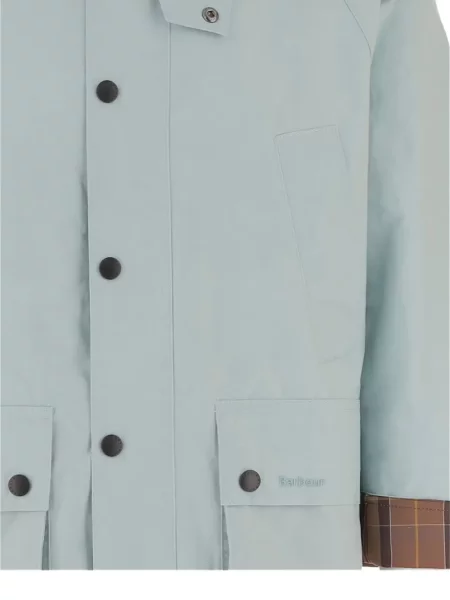 Καρό με κολάρο μπλέιζερ Barbour κοτλέ μπλε