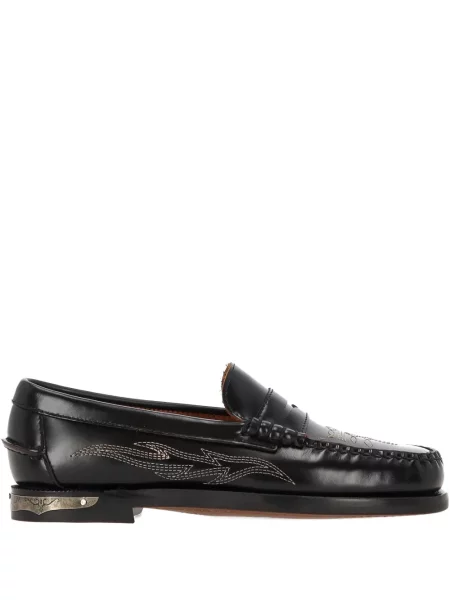 Pantofi loafer Sebago cu broderie negru