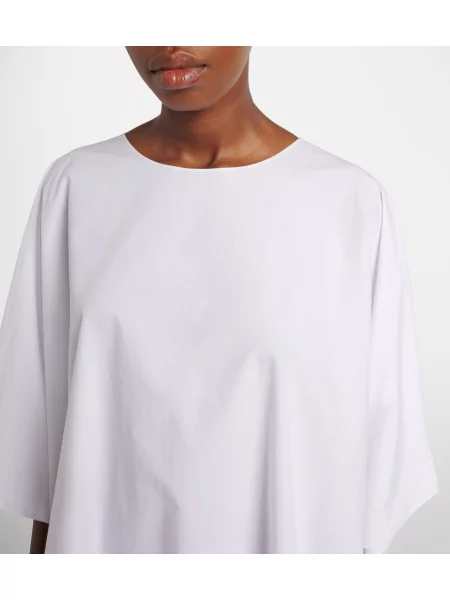 Rochie midi The Row din poplin alb