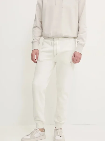 Calvin Klein Jeans spodnie dresowe beżowe