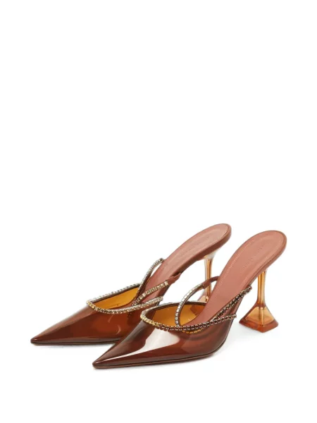Papuci tip mules Amina Muaddi maro