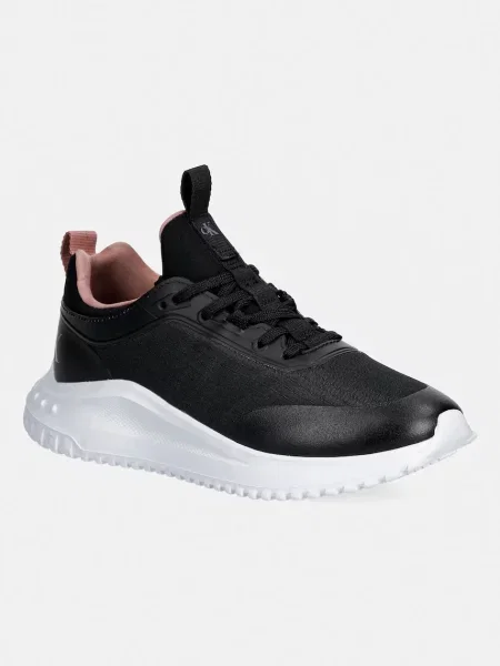 Sneakers Calvin Klein Jeans Eva Runner Laceup Sock Mat Mix negru