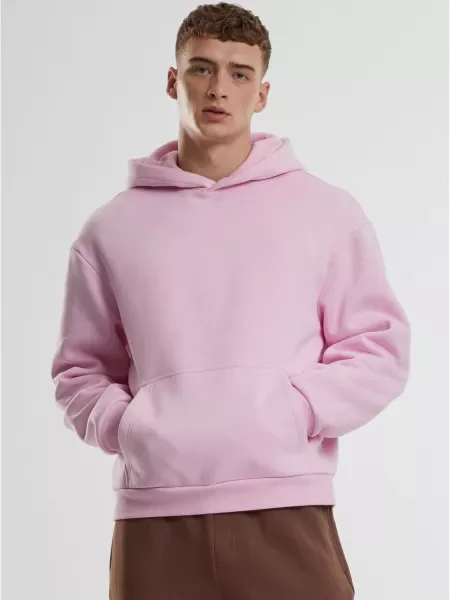 Majica s kapuljačom Urban Classics ružičasta