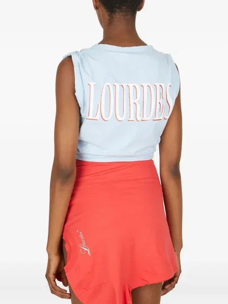 Top Lourdes cu imagine albastru