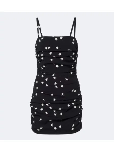 Selyem ruha Dolce&gabbana nyomtatás fekete