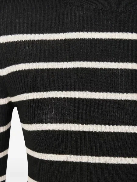 Sweter 8pm w paski czarny