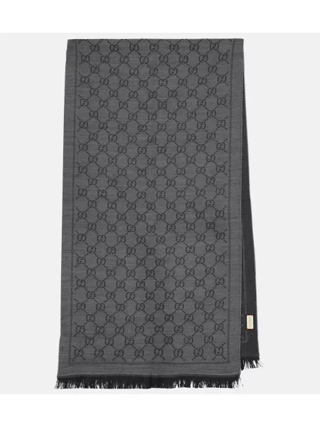 Fular Gucci de lână gri