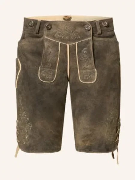 Ostarrichi Kožené Kalhoty Ludwig tmavě hnědá