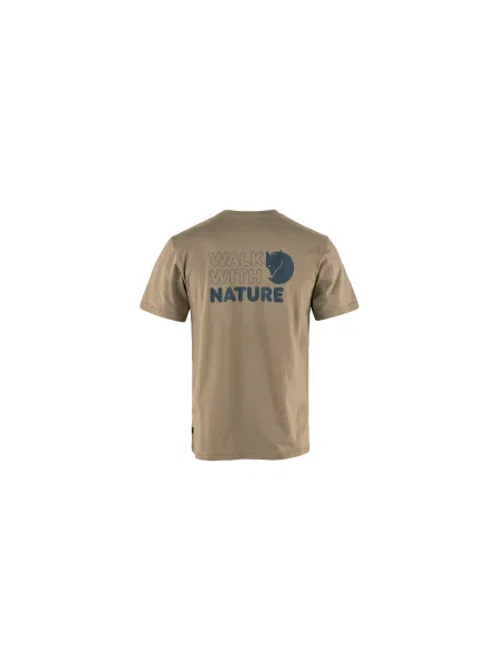 Fjällräven Walk With Nature T-Shirt M Mężczyźni Koszulki Fjällräven Size: S brązowy