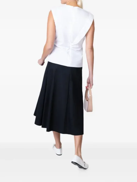 Bluzka Mantu z falbankami biała