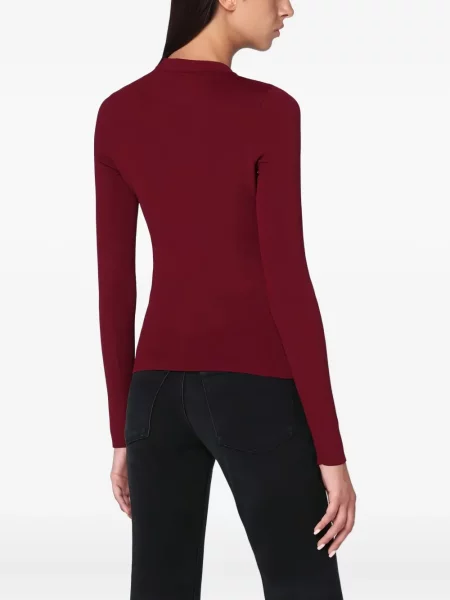 Pulover Balenciaga cu imagine roșu