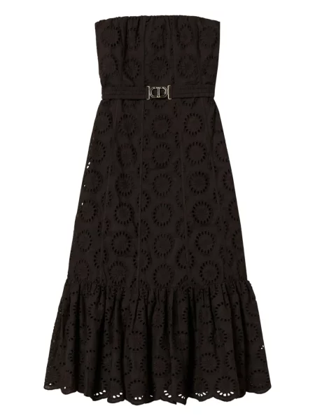 Rochie Twinset cu broderie de costum negru