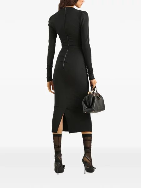 Rochie tip creion Dolce & Gabbana din jerseu negru