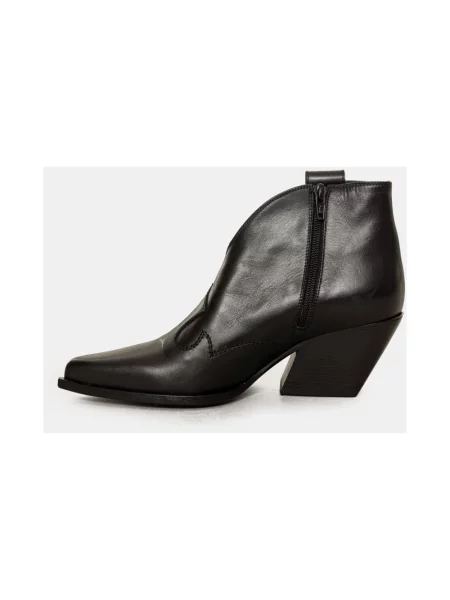 Buty do kostki Elena Iachi skórzane czarne