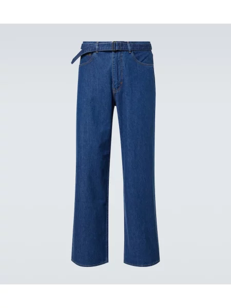 Ravne kavbojke Auralee modra