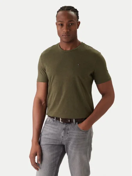Тениска Tommy Jeans зелено