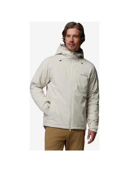 Kurtka z kapturem Columbia Trailborne Insulated S beżowy