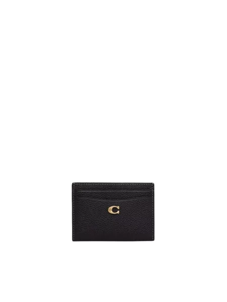 Coach etui na karty skórzane Essential Card Case czarny