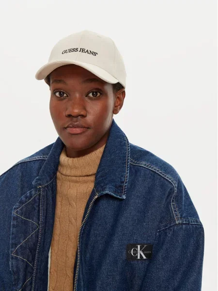 Guess Jeans Kapa s šiltom Kremna