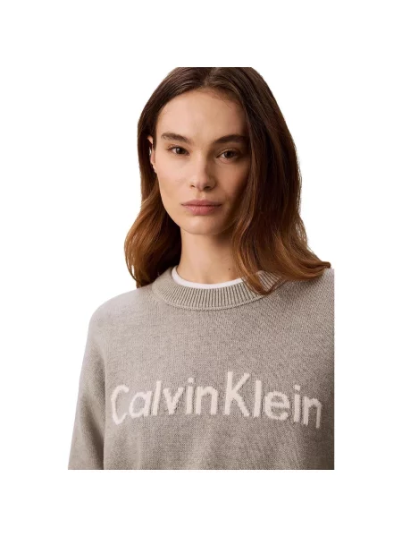 Pulover Calvin Klein Jeans gri