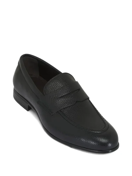 Кожени лоуфъри G. Brown Shoes черно
