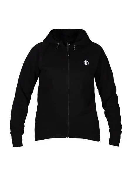 MOROTAI Sportovní mikina Comfy Performance černá bílá