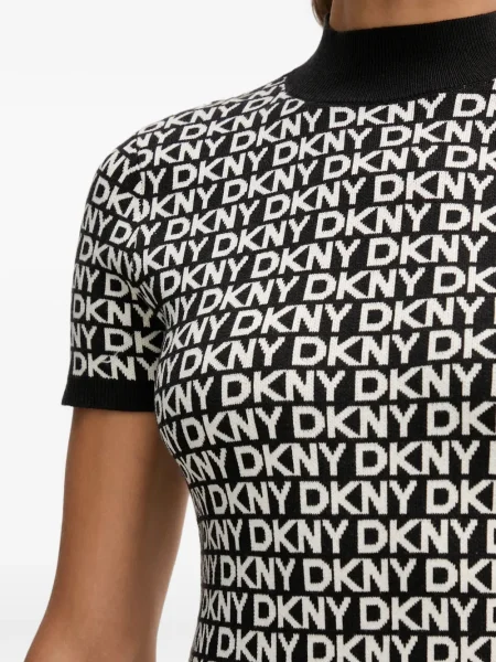 Rochie mini Dkny scurtă de costum negru