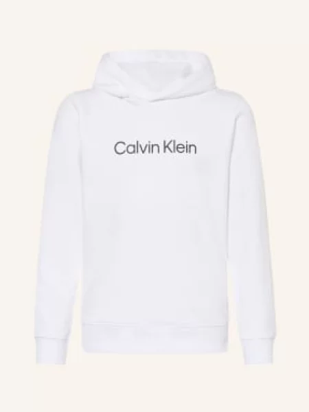 Calvin Klein Mikina S Kapucí bílá