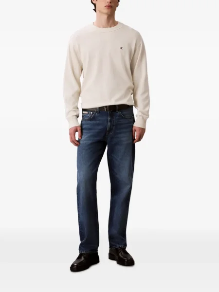 Pulover Calvin Klein cu decolteu rotund