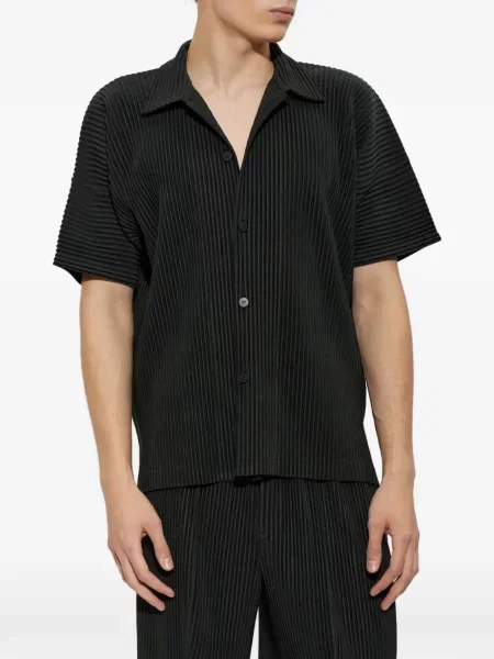 Къс риза Homme Plissé Issey Miyake зелено