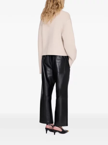 Pantaloni Anine Bing din piele negru