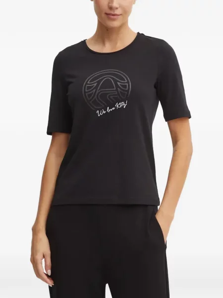 Tricou Sportalm cu imagine negru