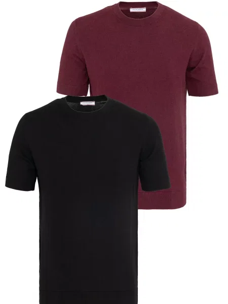 Felix Hardy Tricou roşu închis negru