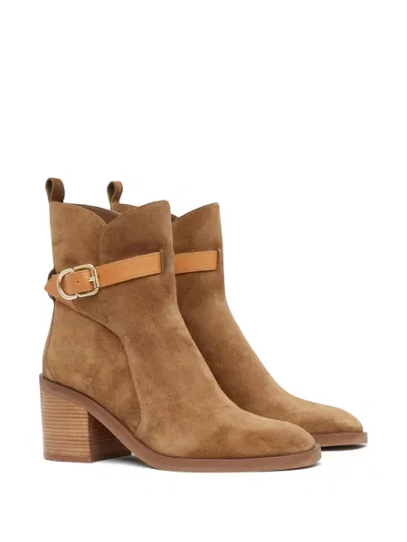 Cizme scurte 3.1 Phillip Lim cu bretele maro
