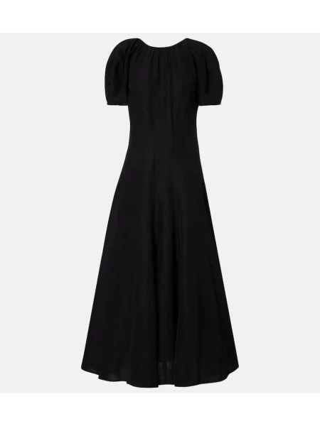 Rochie maxi Tory Burch din jerseu de costum negru