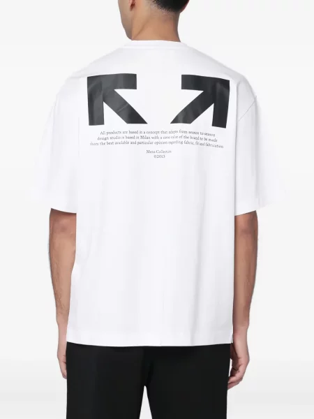 Póló Off-white nyomtatás fehér