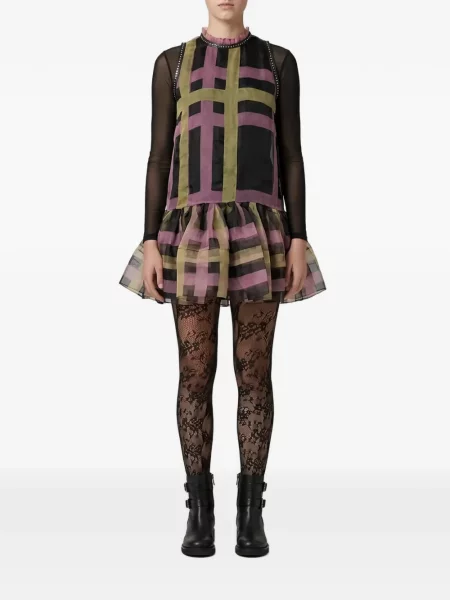 Rochie mini Paper Dolls cu volane negru
