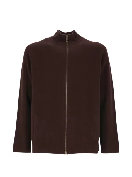Dzianinowy sweter Oliver Lattughi brązowy
