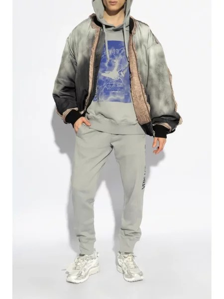 Hoodie Versace Jeans Couture γκρι