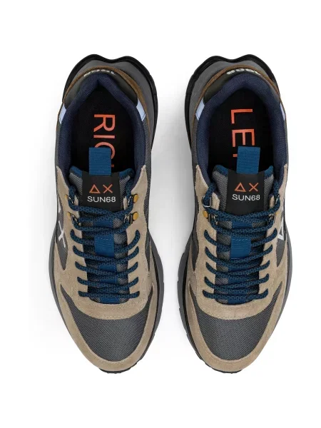 Pantofi Sun68 gri