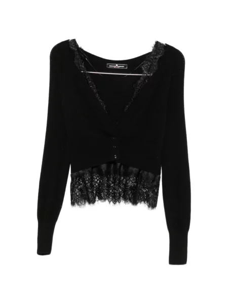 Cardigan Ermanno Scervino din dantelă negru