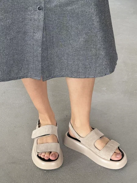 Замшеві Сандалії INNOE бежевий